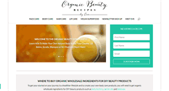 Desktop Screenshot of organic-beauty-recipes.com